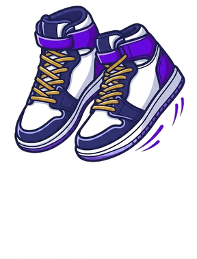 Basketball sneakers illustration
